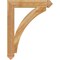 Ekena Millwork Thorton Arts & Crafts Rough Sawn Bracket, Western Red Cedar, 4"W x 26"D x 34"H BKT04X26X34THR03RWR - alternate 4